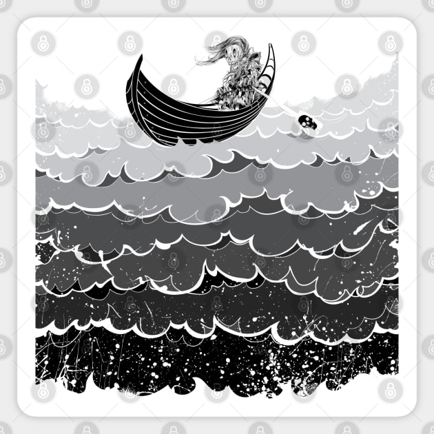 Death At Sea Sticker by BeeryMethod